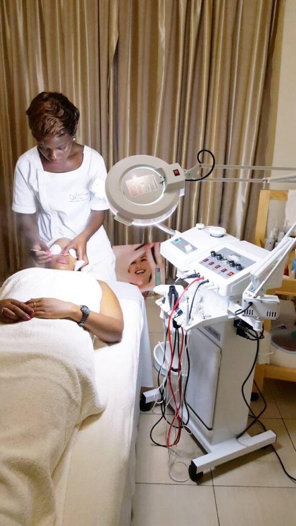 Therapist at work in Healing Spa in Rwanda